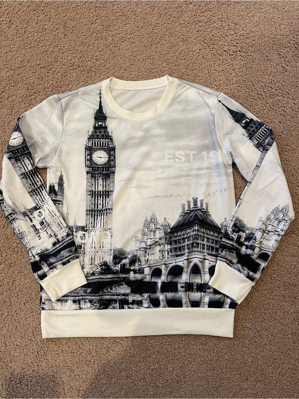 Women's Retro Fashion Y2K Long Sleeve Graphic Shirt XS